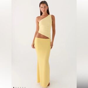 Peppermayo Seranella Maxi Dress in Lemon US 4 NEW